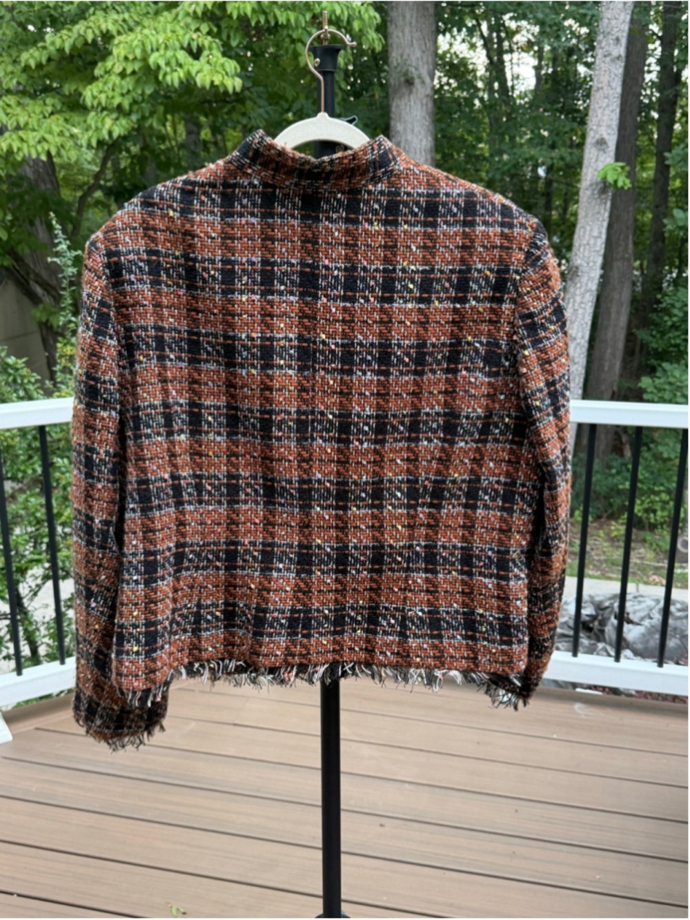 J.S.C. Tweed Brown Black Blazer Jacket Size 18 EUC ๐ HOST PICK ๐ - Picture 2 of 4